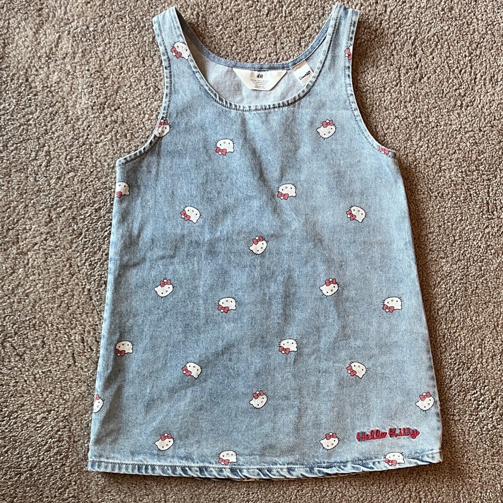 Hello Kitty Light Blue Denim jumper /dress